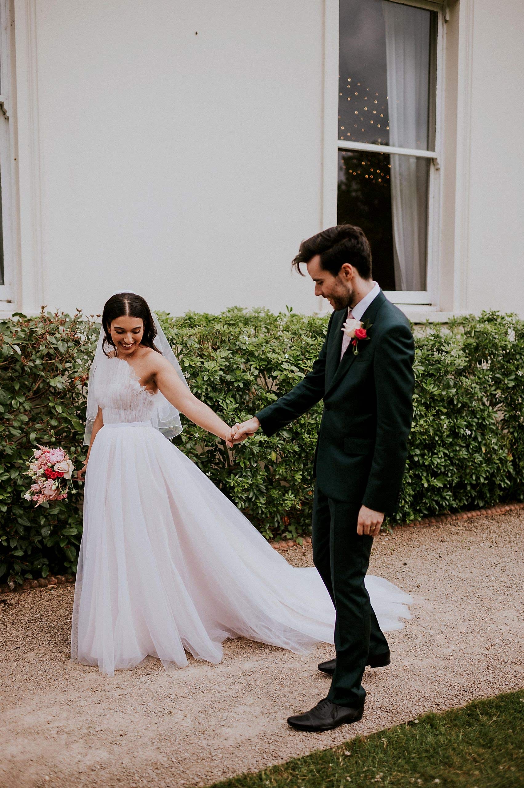 tulle wedding dress 